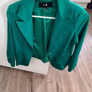 Forever 21 Teal-Green Tailored Women's Blazer